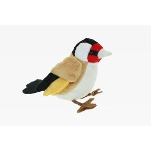 Cornelissen Pluche zangvogel putter knuffel 12 cm -