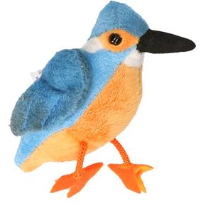 Pluche ijsvogel knuffel 13 cm -