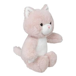 Knuffeldier Kat/poes Kitty - zachte pluche stof - knuffels - roze - 28 cm -
