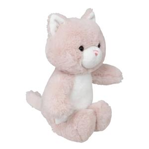 Atmosphera Knuffeldier Kat/poes Kitty - zachte pluche stof - knuffels - roze - 28 cm -