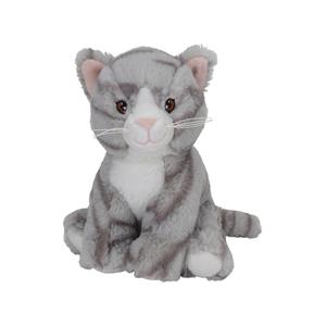 Nature Planet Pluche dieren knuffels Kat/poes van 17 cm -