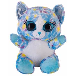 Bauer Pluche kat/poes knuffeltje blauw 20 cm -