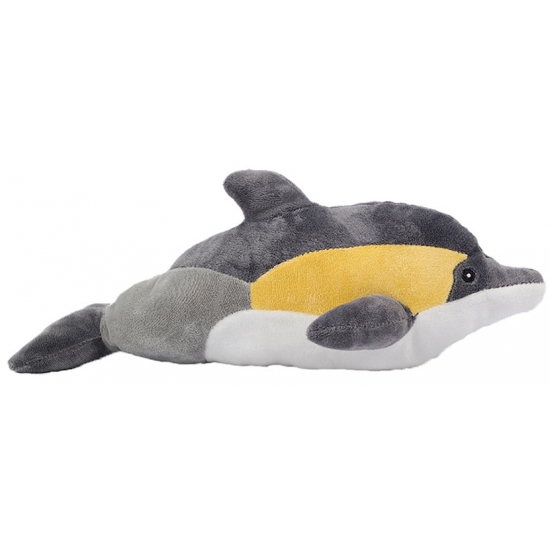 Pluche dolfijn geel 35 cm -