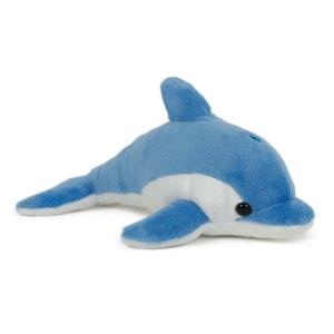 Pluche dolfijn knuffel blauw 20 cm speelgoed -