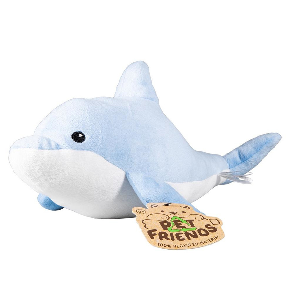 Merkloos Pluche knuffel dolfijn blauw cm -