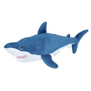 Wild Republic Pluche dieren knuffels Mako haai van 30 cm -