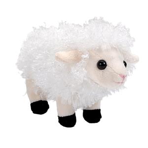 Wild Republic Pluche knuffel Lammetje/schaap van 13 cm -