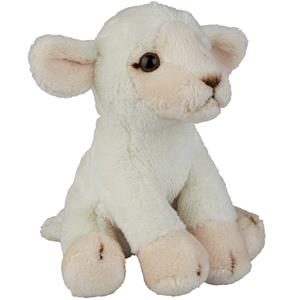 Ravensden Pluche knuffel dieren Lammetje/schaap van 15 cm -