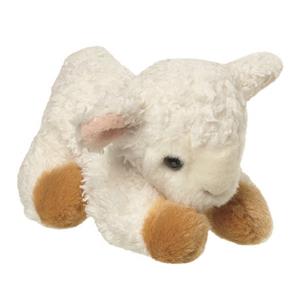 Nature Planet Pluche kleine schaap/Lammetje knuffel van 14 cm -