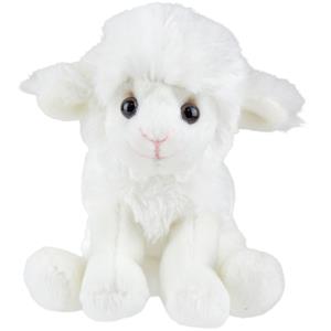 Suki Gifts Pluche knuffel dieren zittende schaap/lammetje 15 cm -