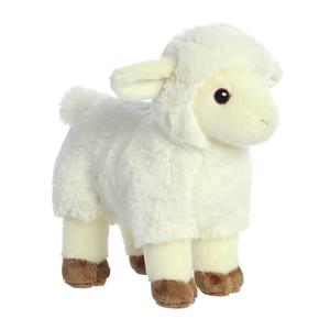 Aurora Pluche dieren knuffels schaap/lammetje van 20 cm -