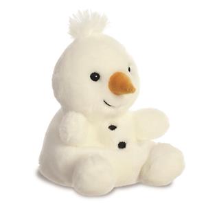 Pluche dieren knuffels sneeuwpop van 13 cm -