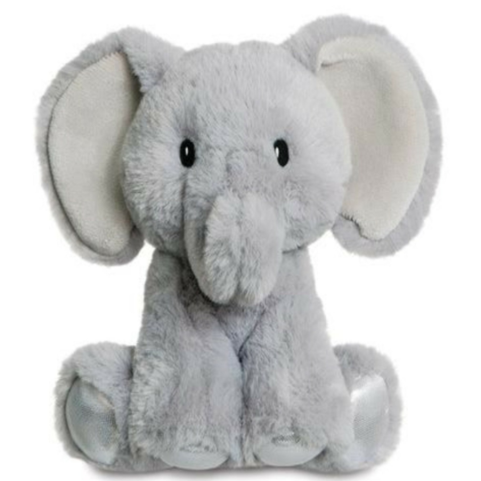 Aurora Pluche knuffeldier olifant - grijs - 20 cm - safari dieren thema -