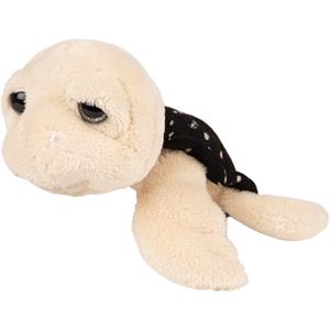 Suki Gifts pluche zeeschildpad Jules knuffeldier - cute eyes - beige - 14 cm -