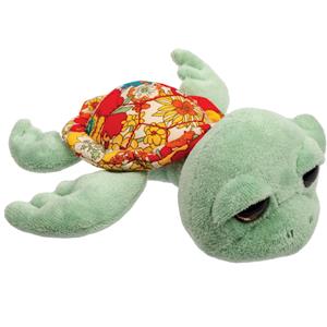 pluche zeeschildpad Jules knuffeldier - cute eyes - lichtgroen - 14 cm -