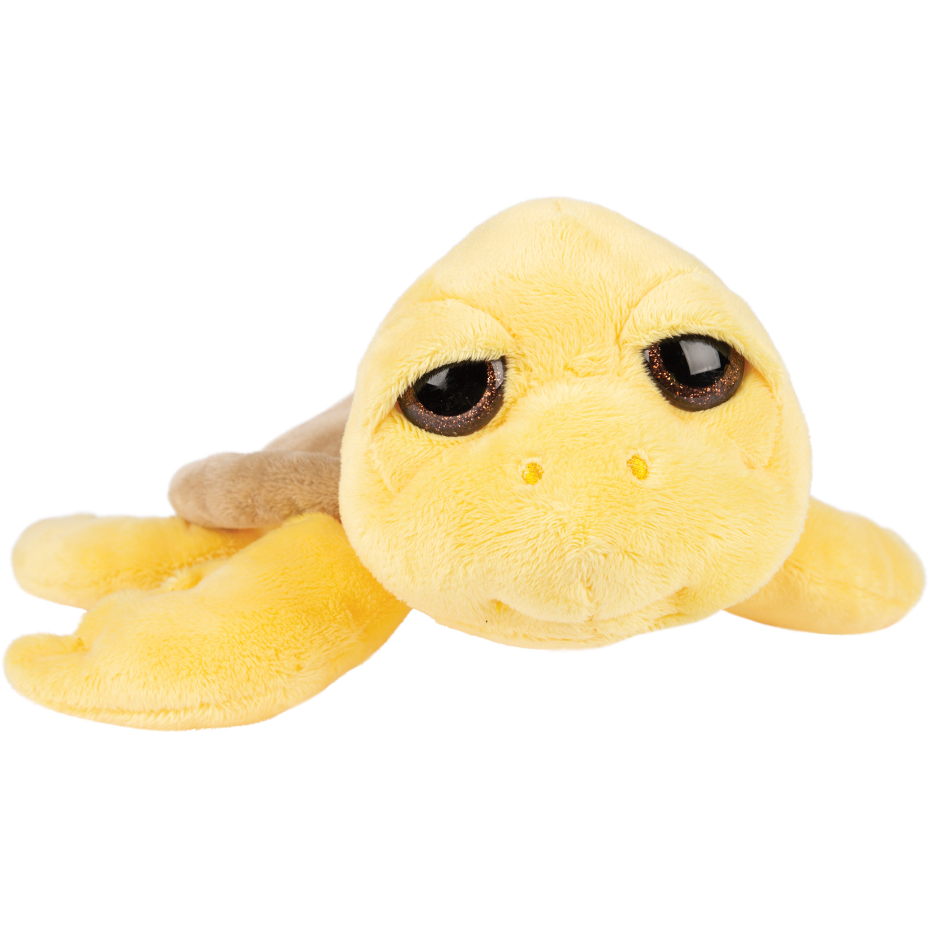 Suki Gifts pluche zeeschildpad Jules knuffeldier - cute eyes - geel - 24 cm -
