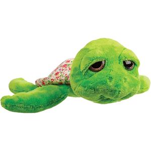 Suki Gifts pluche zeeschildpad Jules knuffeldier - cute eyes - groen - 24 cm -