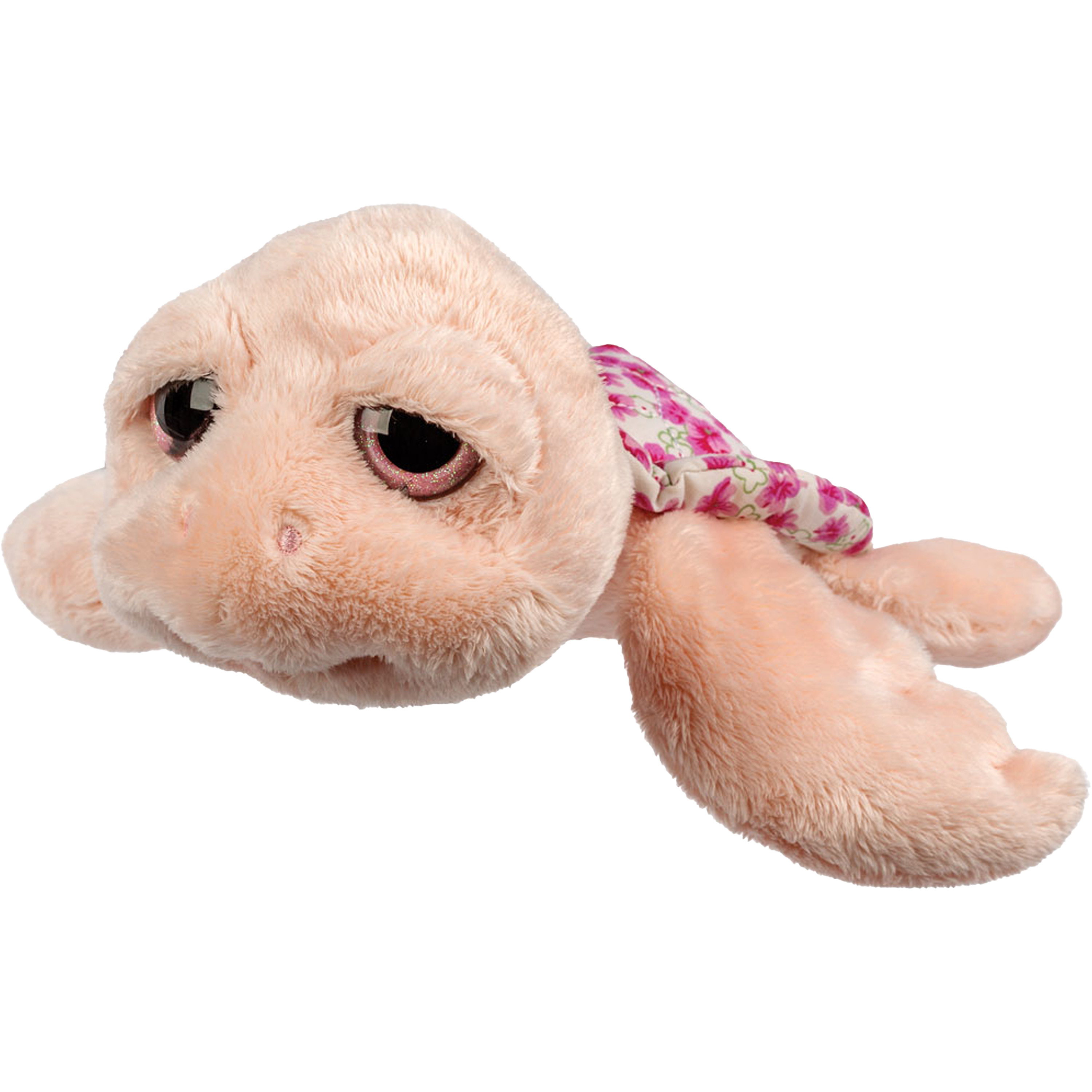 Suki Gifts pluche zeeschildpad Jules knuffeldier - cute eyes - roze - 24 cm -