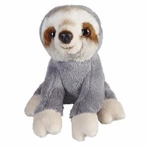 Pluche zittende luiaard knuffeldier 15cm -
