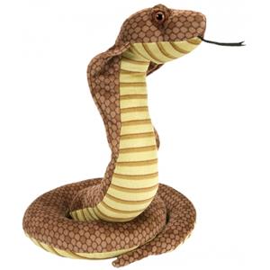 Wild Republic Pluche cobra knuffel slang 30 cm -