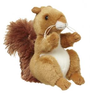 Nature Planet Pluche eekhoorn knuffel 11 cm -