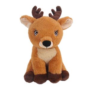 Knuffeldier Hertje Sammy - zachte pluche stof - dieren knuffels - bruin - 24 cm -