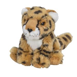 Nature Planet Pluche kleine cheetah/jachtluipaard knuffel van 15 cm -