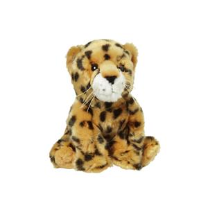 Nature Planet Pluche kleine cheetah/jachtluipaard knuffel van 18 cm -