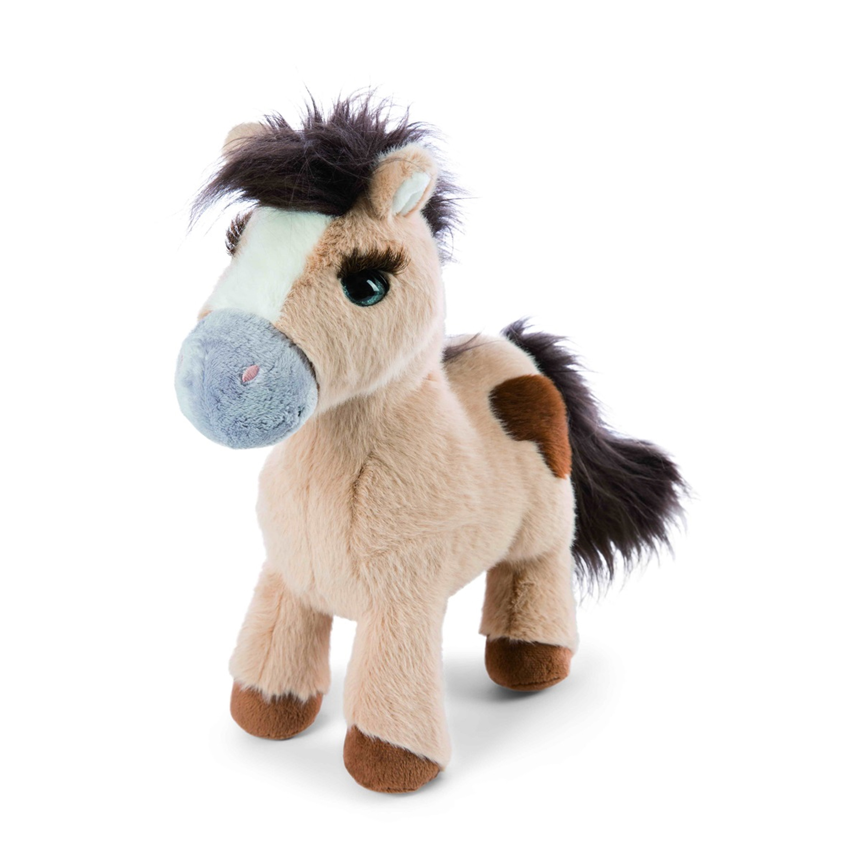 NICI Mystery Hearts Pony/paard Loretta pluche knuffel - beige - 25 cm -