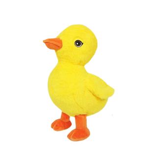 Knuffeldier Eenden kuiken - zachte pluche stof - dieren knuffels - geel - 24 cm -