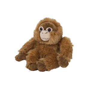 Nature Planet Pluche kleine Orang Utan aap knuffel van 15 cm -