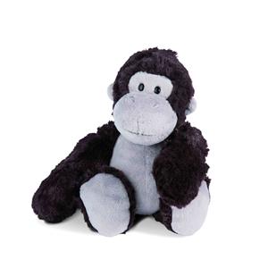 NICI aap pluche knuffel - zwart/grijs - 20 cm -