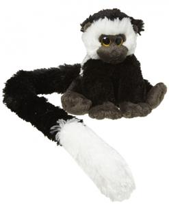 Nature Planet Pluche franjeaap knuffel 16 cm -