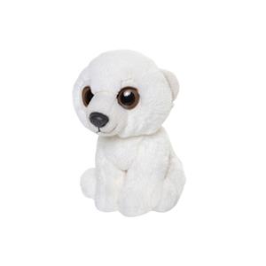 Nature Planet Pluche IJsbeer knuffeldier van 13 cm -