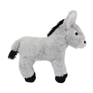 Pia Toys Knuffeldier Ezel - pluche stof - premium kwaliteit knuffels - grijs - 22 cm -