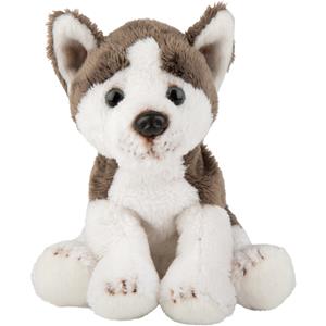 Suki Gifts Pluche knuffel dieren Husky hond 13 cm -