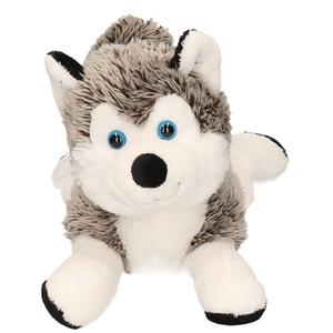 Merkloos Pluche husky knuffel 24 cm -