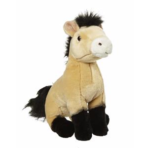 Nature Planet Pluche paard knuffeldier bruin 27 cm -