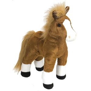 Wild Republic Pluche paarden dierenknuffel 30 cm -