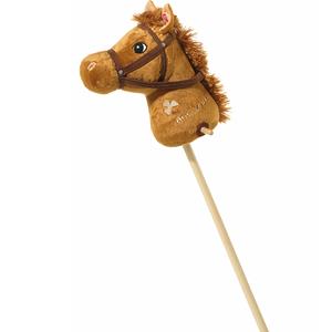 Merkloos Stokpaarden bruin met geluiden 110 cm -