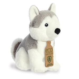 Aurora Pluche dieren knuffels husky hond van 21 cm -