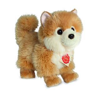 Hermann Teddy Knuffeldier Dwerg keeshond - zachte pluche stof - premium kwaliteit knuffels - lichtbruin - 22 cm -