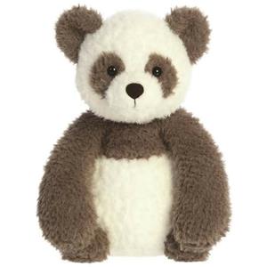 Aurora Pluche knuffeldier panda beer - grijs/wit - 27 cm - bosdieren thema -