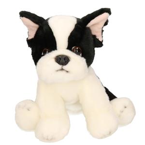 CarlDick Zittende pluche knuffel Franse bulldog 24 cm -