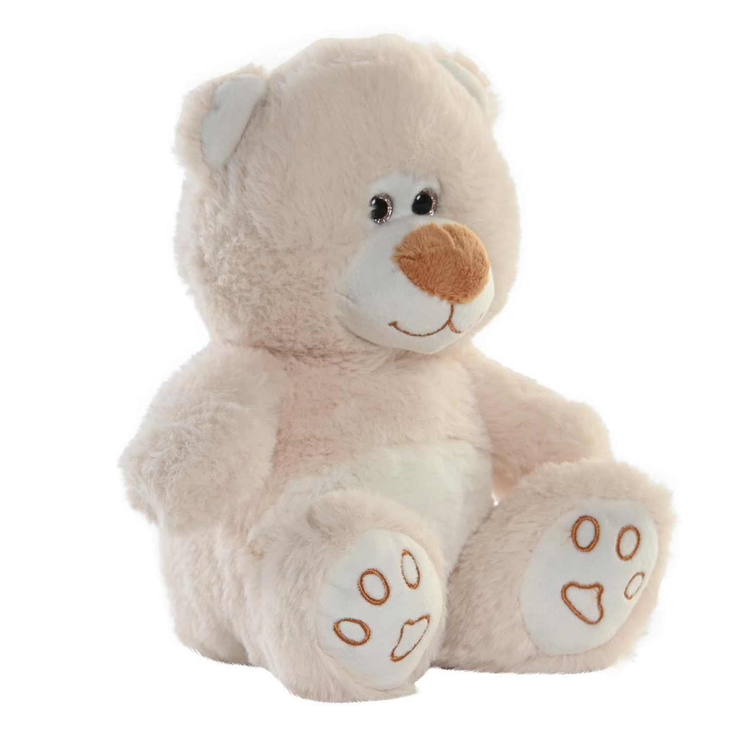 Items Teddybeer knuffeldier van zachte pluche - 19 cm zittend - beige -