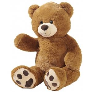 Heunec Grote pluche knuffelbeer bruin 95 cm -