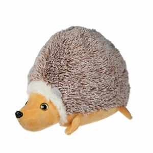 Pluche egel knuffel - lichtbruin/beige - 18 cm - dieren knuffels - egeltjes -