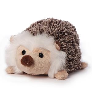 pluche egel knuffeldier - bruin - 14 cm -