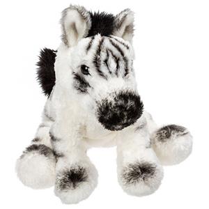 Pluche knuffeldier Zebra - wit/zwart - 13 cm - safari thema -