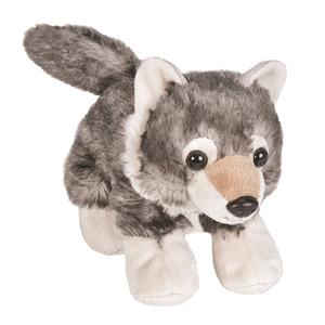 Pluche dieren knuffels Wolf van 18 cm -